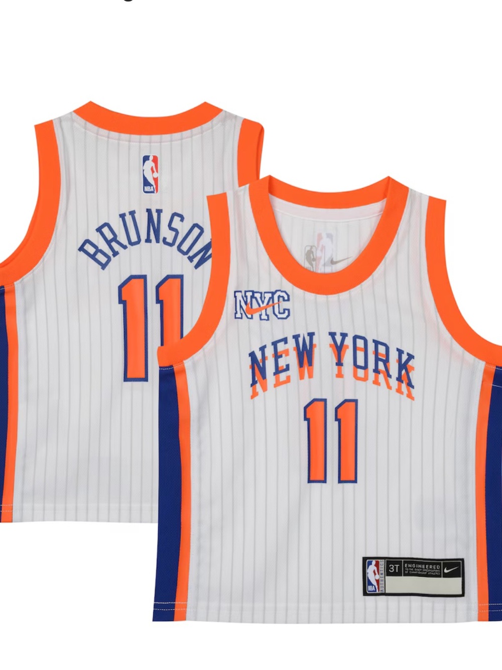 Baby New York Knicks Jalen Brunson Nike 24/25 Swingman Jersey - City Edition